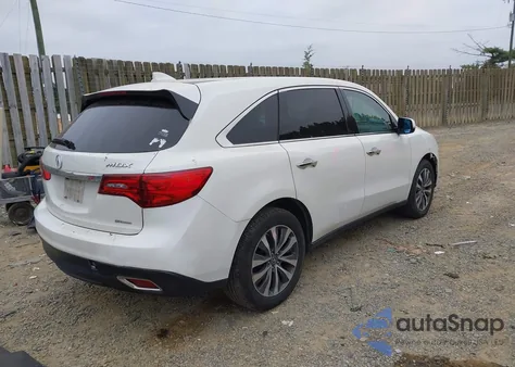 2016 Acura Mdx Technology Acurawatch Plus Packages/Technology Package z USA, uszkodzony, nr VIN 5FRYD4H40GB054348